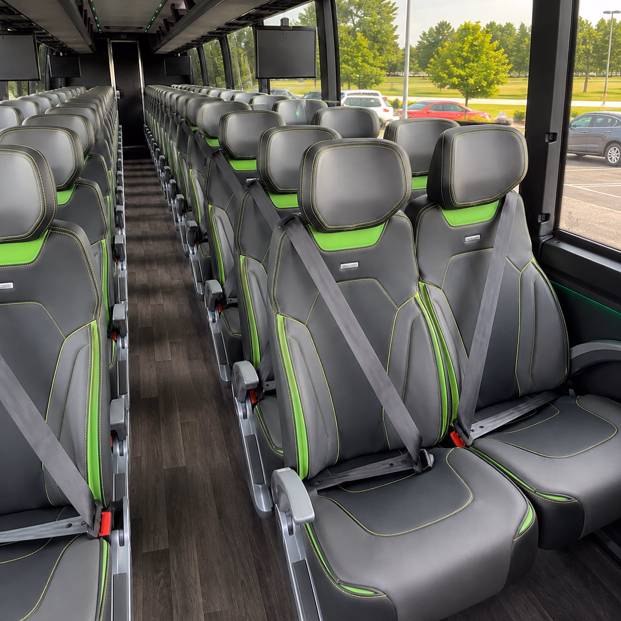 virginia beach charter bus interior