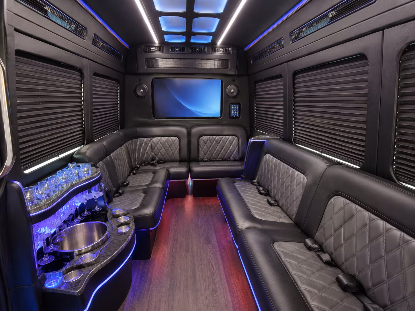 virginia beach party bus interior